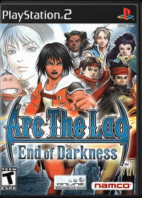 Arc the Lad End of Darkness Playstation 2 US box art